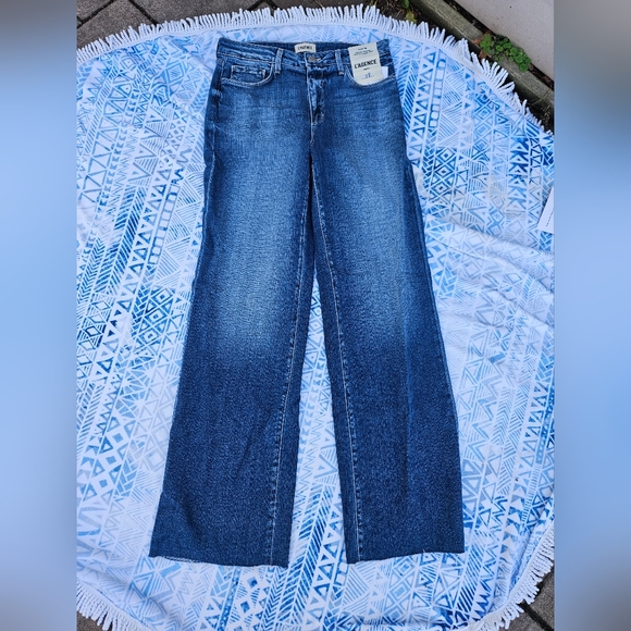 ⭐NWT⭐L'Agence Scottie Wide Leg Jeans Blue 28" waist USA made - Picture 8 of 11